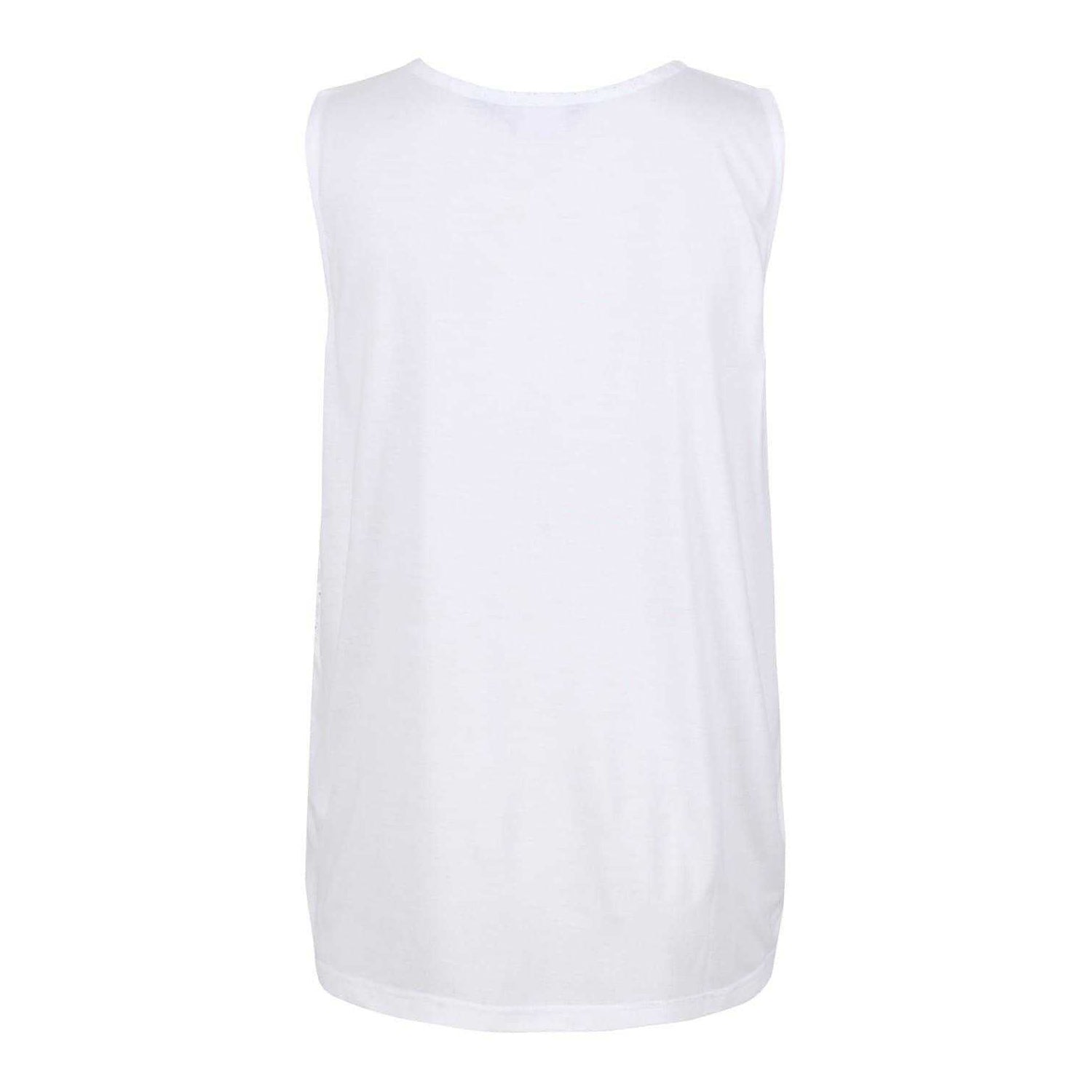 White - Back - Regatta Womens-Ladies Janessa Patterned Sleeveless T-Shirt