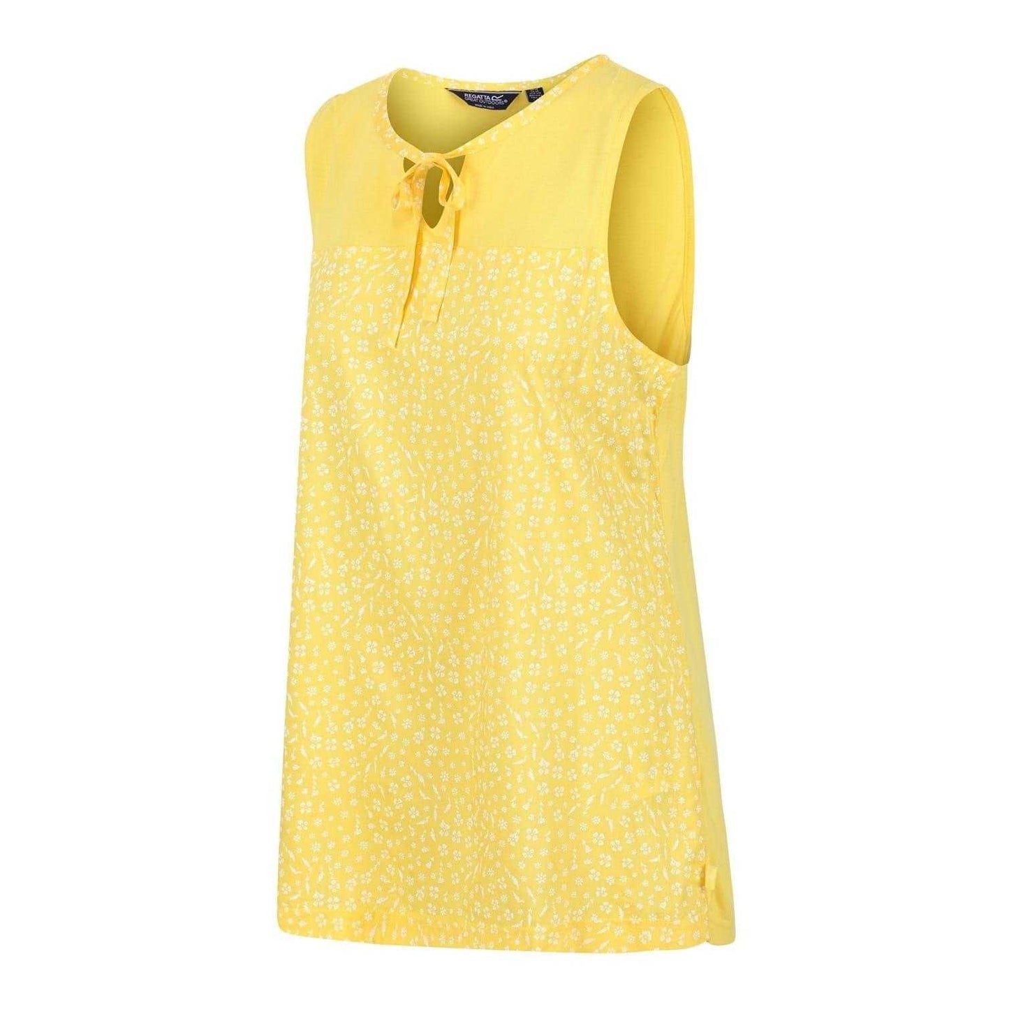 Maize Yellow - Side - Regatta Womens-Ladies Janessa Patterned Sleeveless T-Shirt