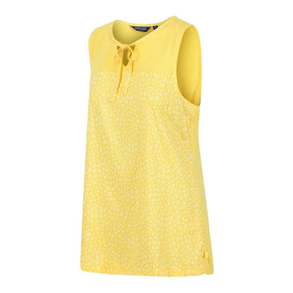 Maize Yellow - Side - Regatta Womens-Ladies Janessa Patterned Sleeveless T-Shirt