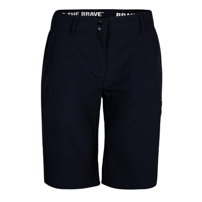 Black - Front - Five Ten Womens-Ladies Logo Shorts