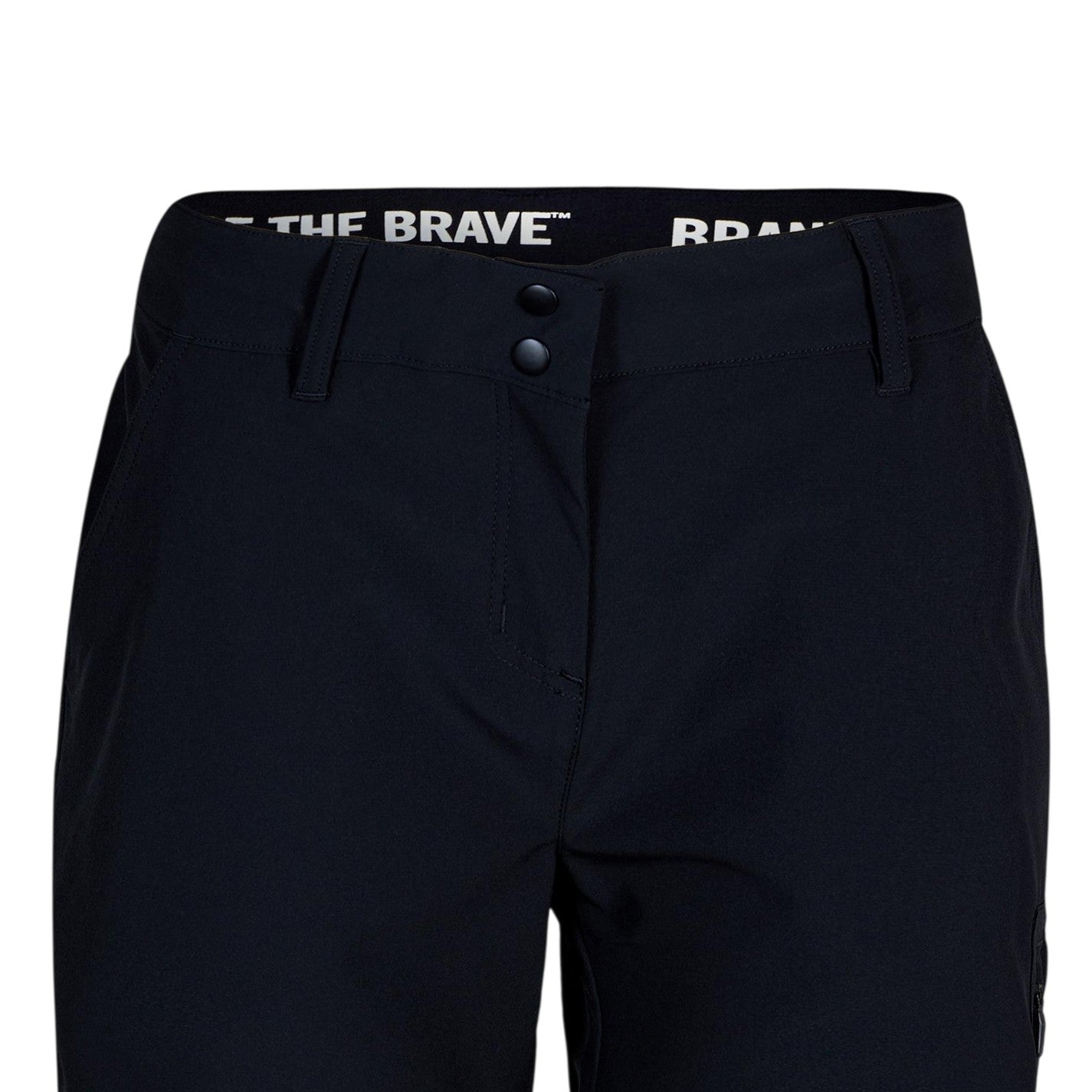 Black - Side - Five Ten Womens-Ladies Logo Shorts