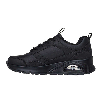 Black - Back - Skechers Childrens-Kids Monochrome Trainers
