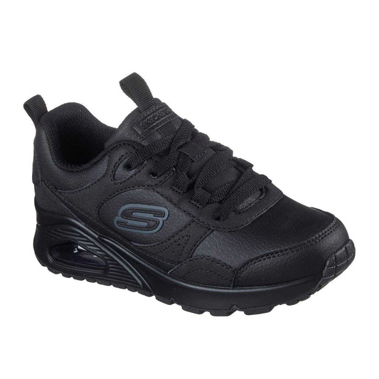 Black - Front - Skechers Childrens-Kids Monochrome Trainers