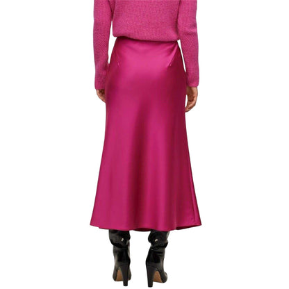 Bright Pink - Back - Boss Womens-Ladies Vinarea Plain Bodycon Tube Skirt