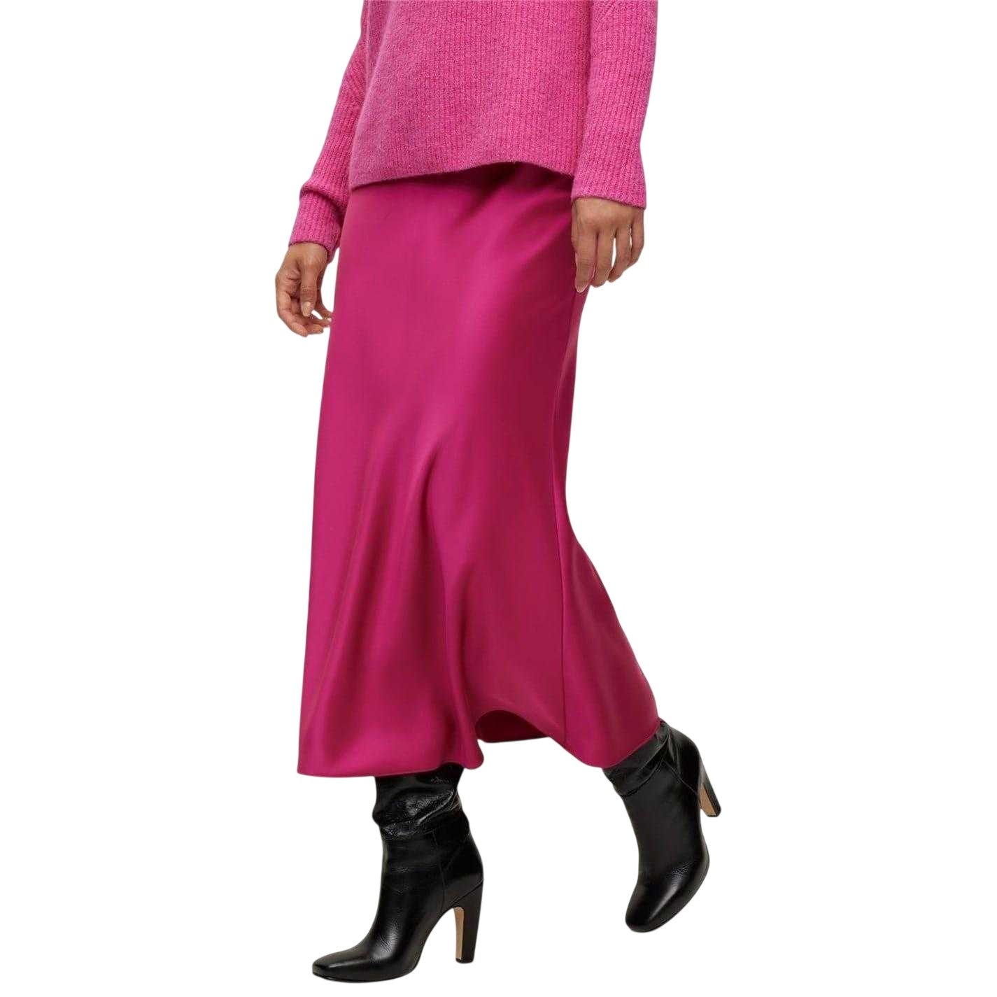 Bright Pink - Lifestyle - Boss Womens-Ladies Vinarea Plain Bodycon Tube Skirt