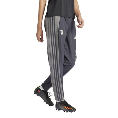 Carbon - Pack Shot - Adidas Womens-Ladies Juventus FC Tapered Tracksuit Bottoms