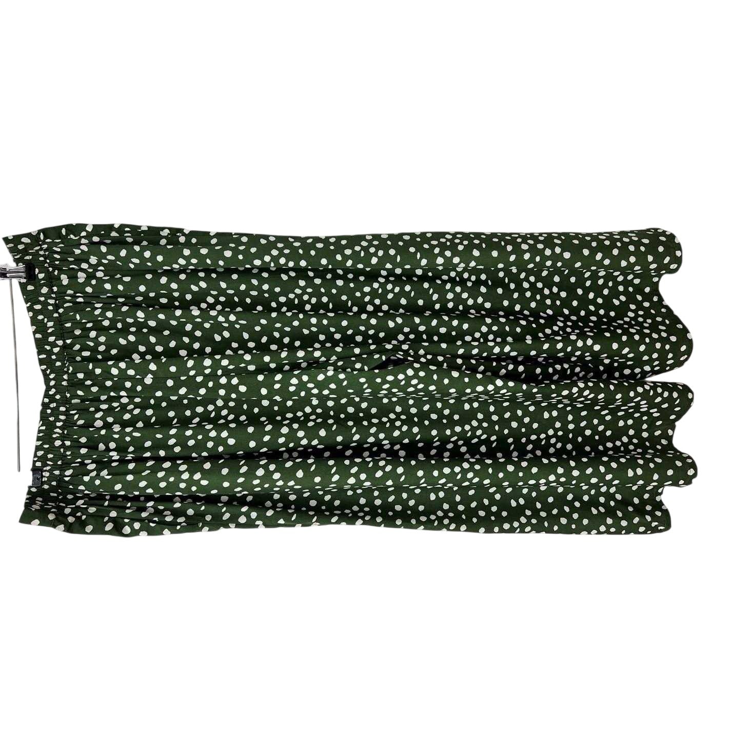 Green - Front - Wednesday´s Girl Womens-Ladies Polka Dot Wide Leg Trousers
