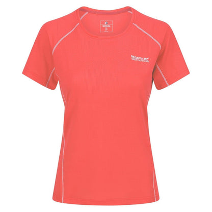 Neon Peach - Front - Regatta Womens-Ladies Devote II Contrast Detail T-Shirt