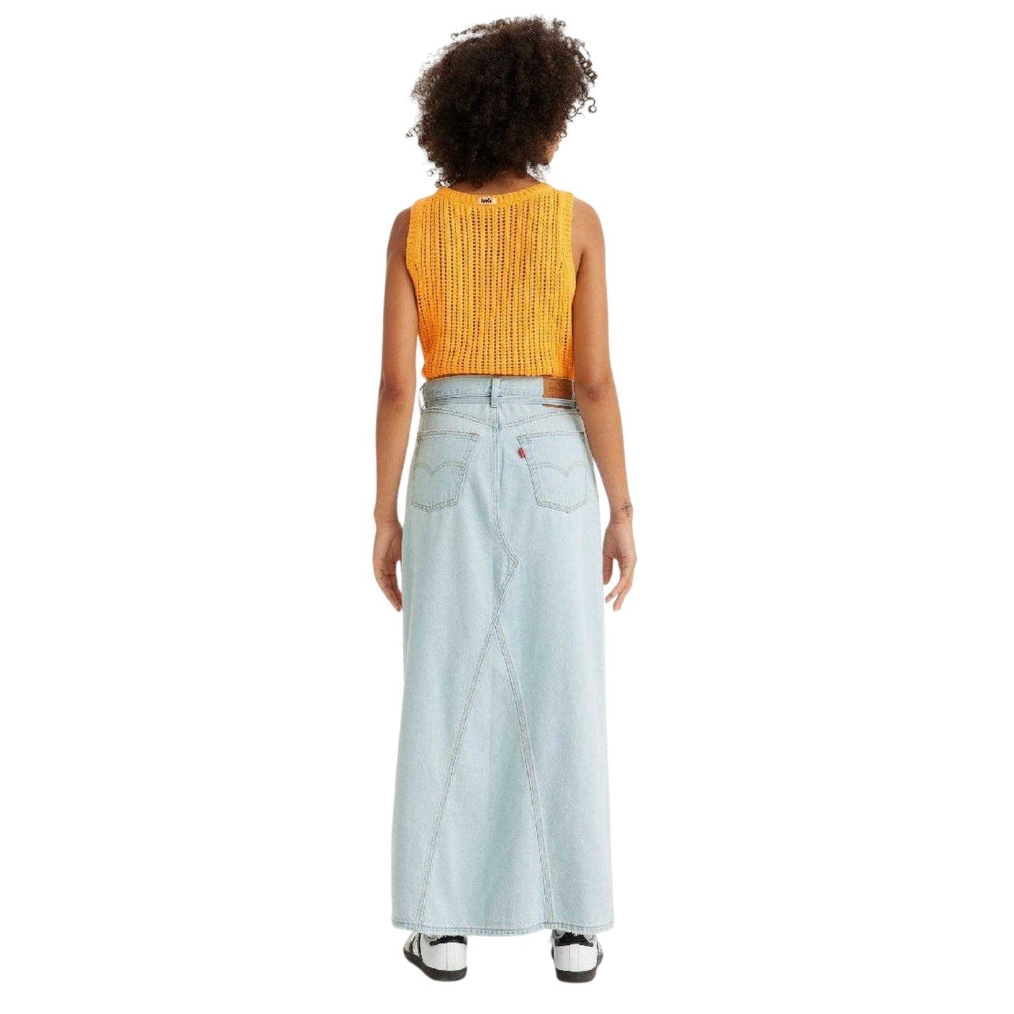 Blue - Back - Levis Womens-Ladies Iconic Maxi Skirt