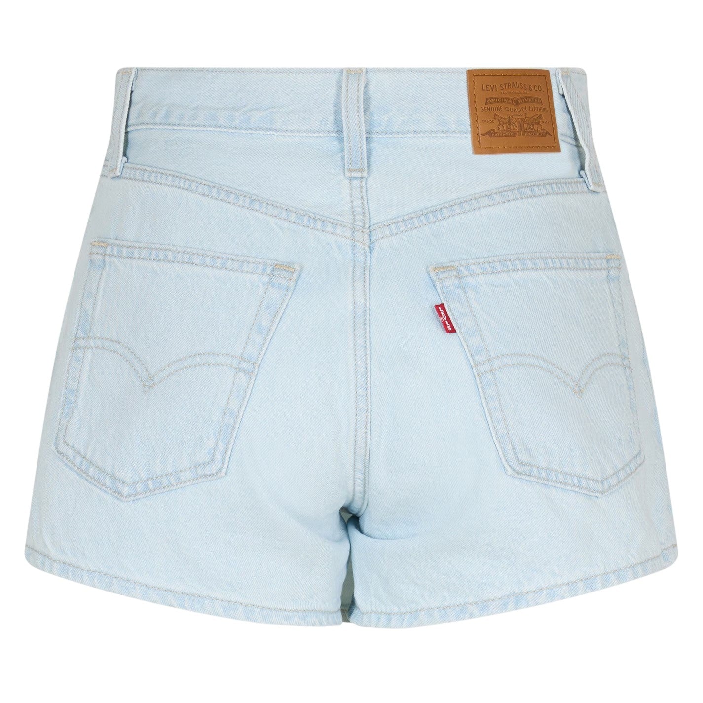 Blue - Back - Levis Womens-Ladies Denim Plain Skort