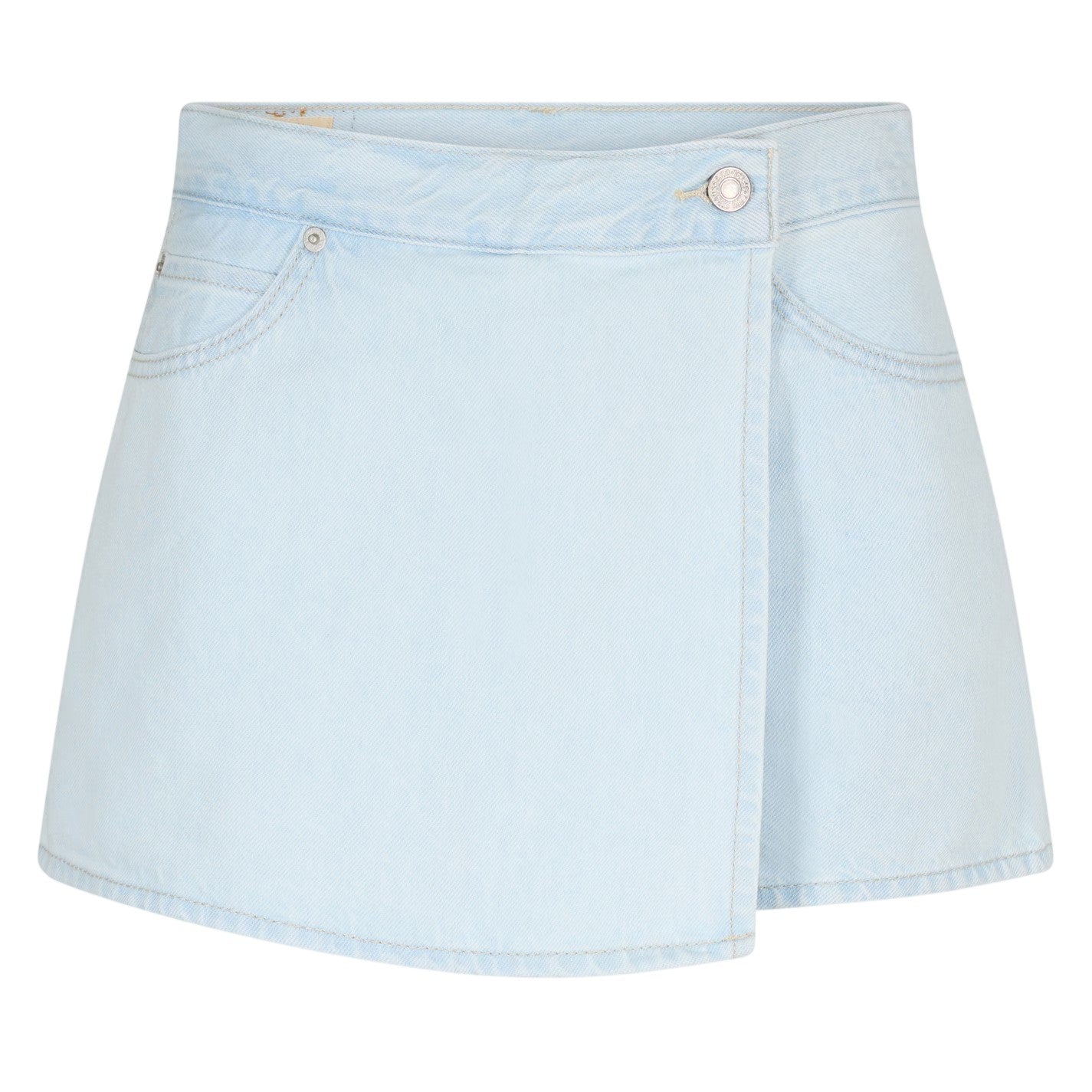 Blue - Front - Levis Womens-Ladies Denim Plain Skort