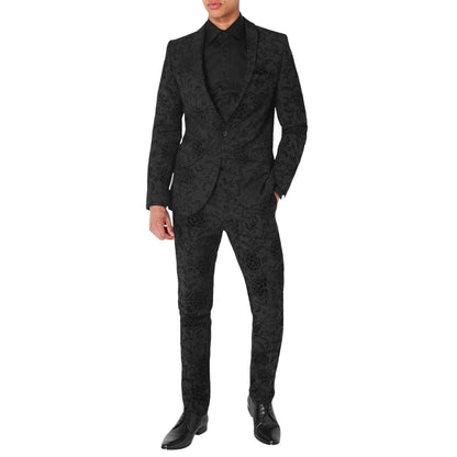 Black - Lifestyle - Haines and Bonner Mens Sateen Slim Shirt