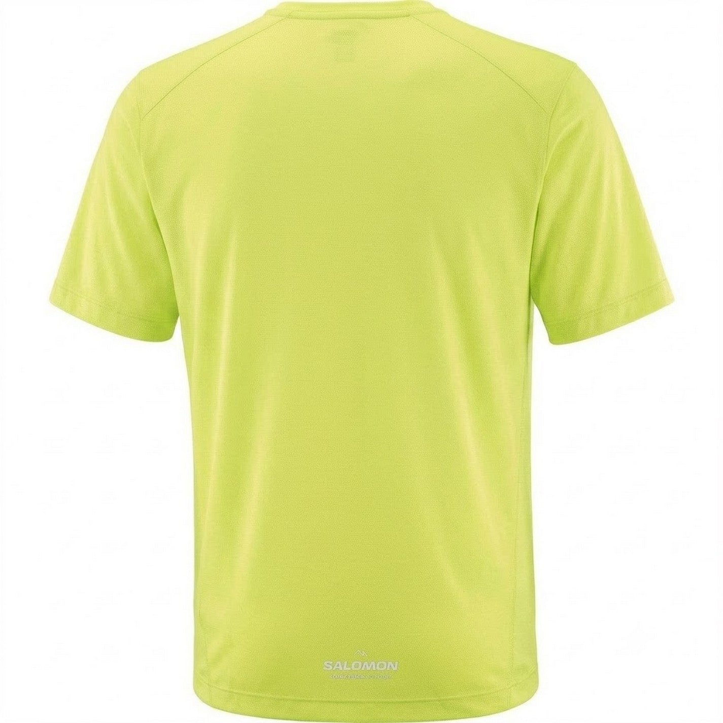 Lime - Back - Salomon Mens Shakeout Core Logo Running T-Shirt