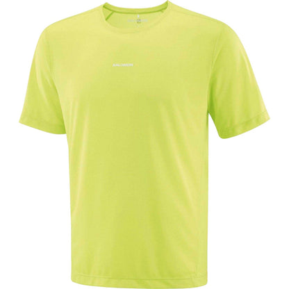 Lime - Front - Salomon Mens Shakeout Core Logo Running T-Shirt