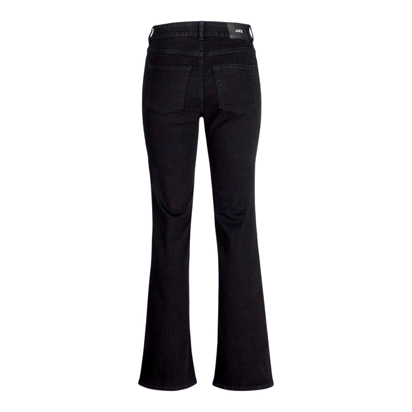 Black Denim - Back - JJXX Womens-Ladies Denim Straight Leg Jeans