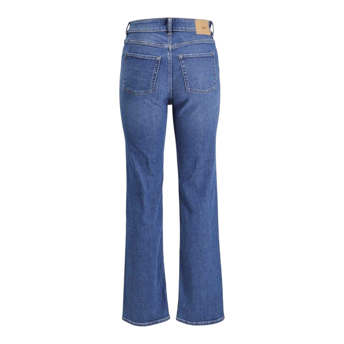 Medium Blue - Back - JJXX Womens-Ladies Denim Straight Leg Jeans