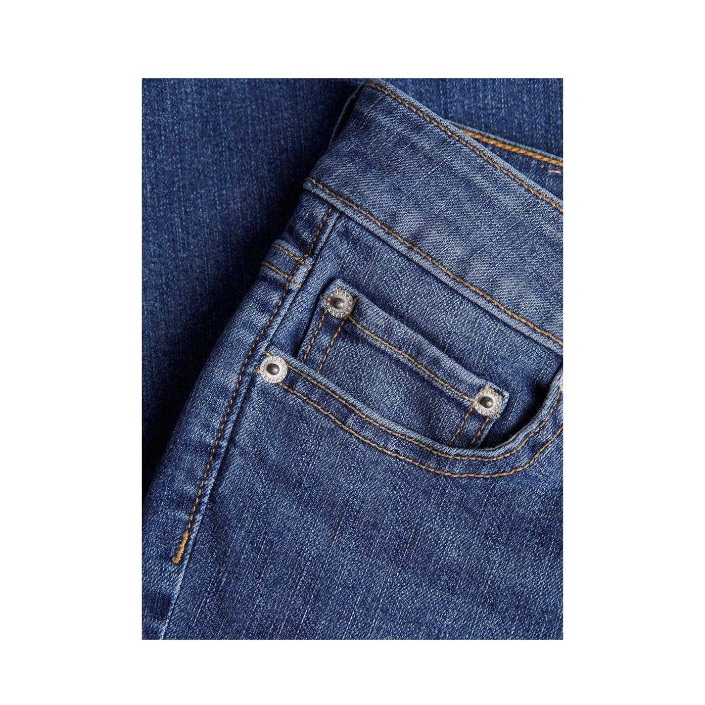 Medium Blue - Side - JJXX Womens-Ladies Denim Straight Leg Jeans
