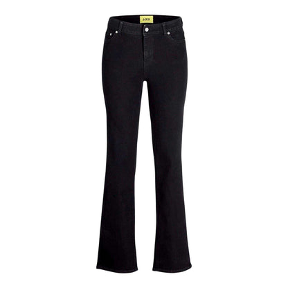 Black Denim - Front - JJXX Womens-Ladies Denim Straight Leg Jeans