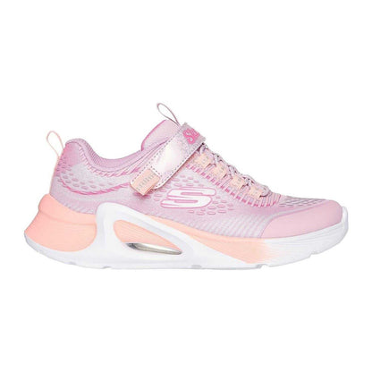 Pink-White-Pastel Green - Side - Skechers Childrens-Kids Sparkle Trainers