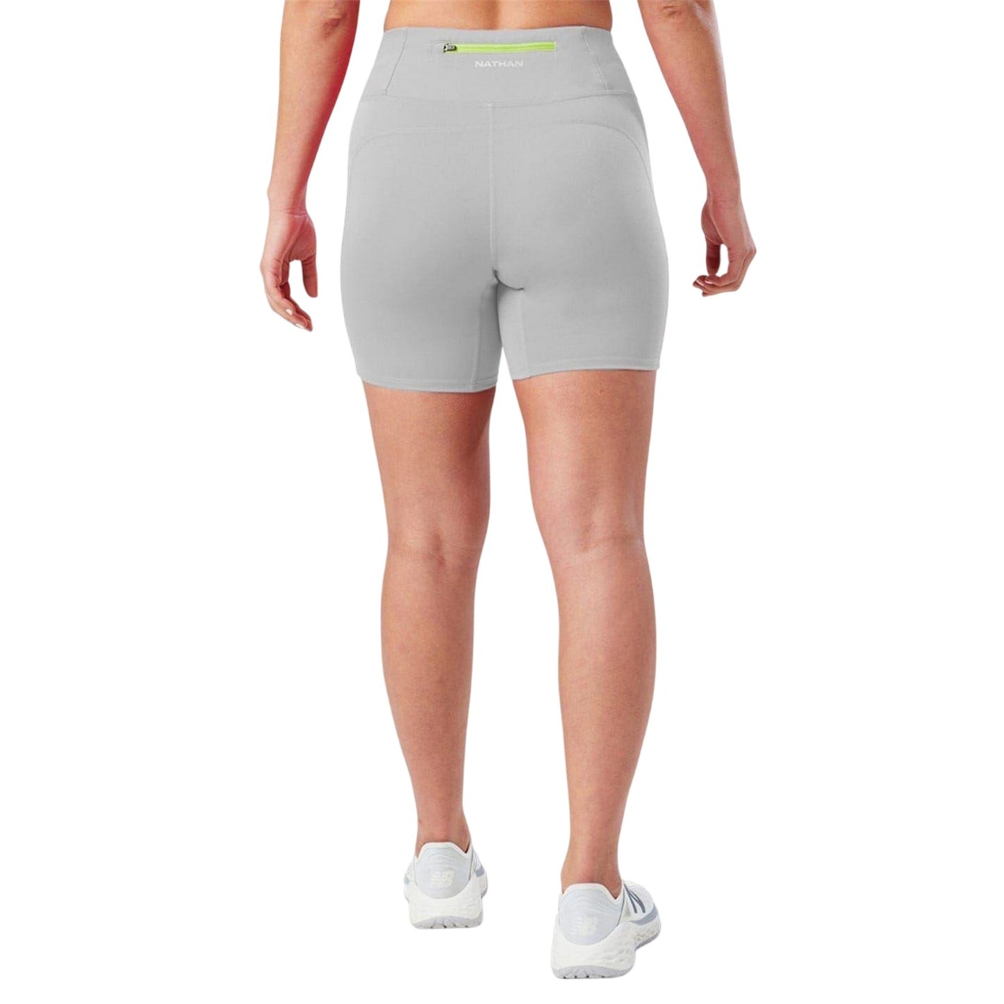 Grey Mist - Back - Nathan Womens-Ladies Slim Shorts