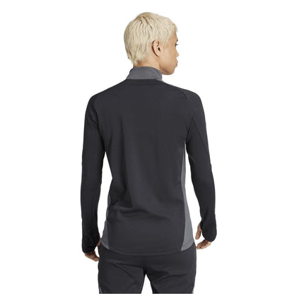 Black-Dark Grey - Back - Adidas Womens-Ladies Tiro 24 Competition Training Top