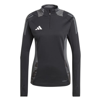 Black-Dark Grey - Front - Adidas Womens-Ladies Tiro 24 Competition Training Top