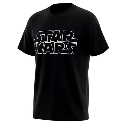 Black - Side - Star Wars Mens Logo Short-Sleeved T-Shirt