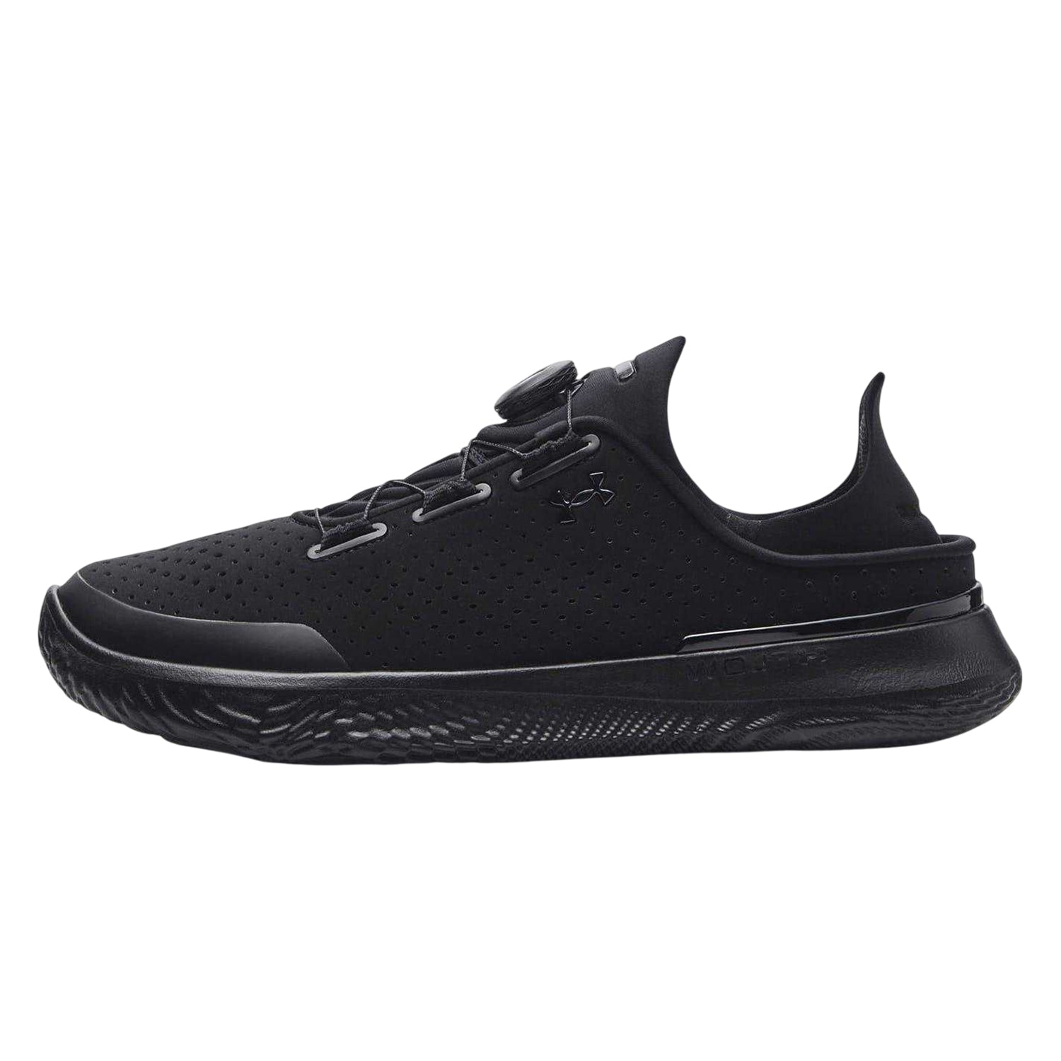 Black - Back - Under Armour Mens Performance Leather BOA Lacing System Shoes