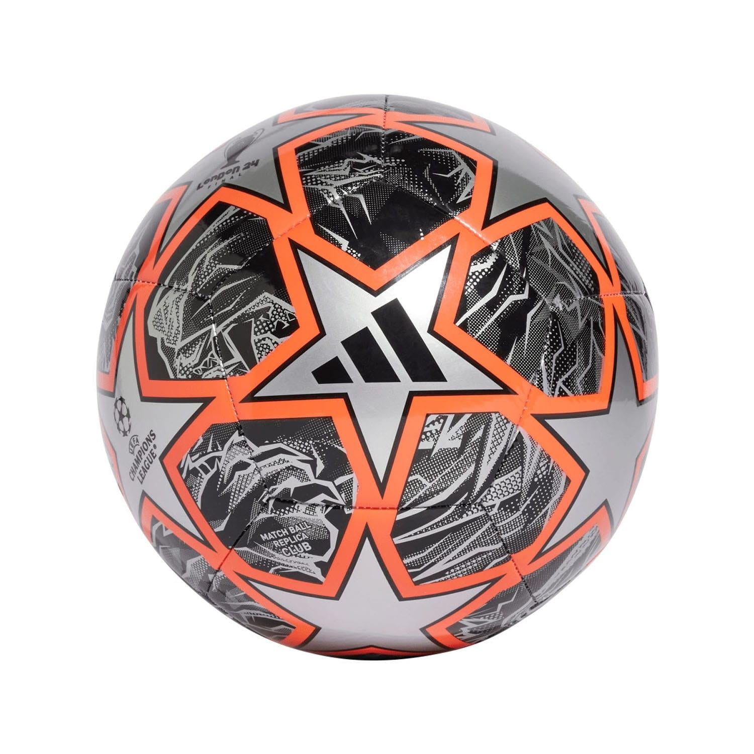 Orange-Black - Front - Adidas UCL Club 23-24 Knockout Football