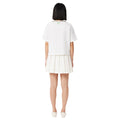 Cream - Back - Lacoste Womens-Ladies Roland-Garros Edition Pleated Skirt