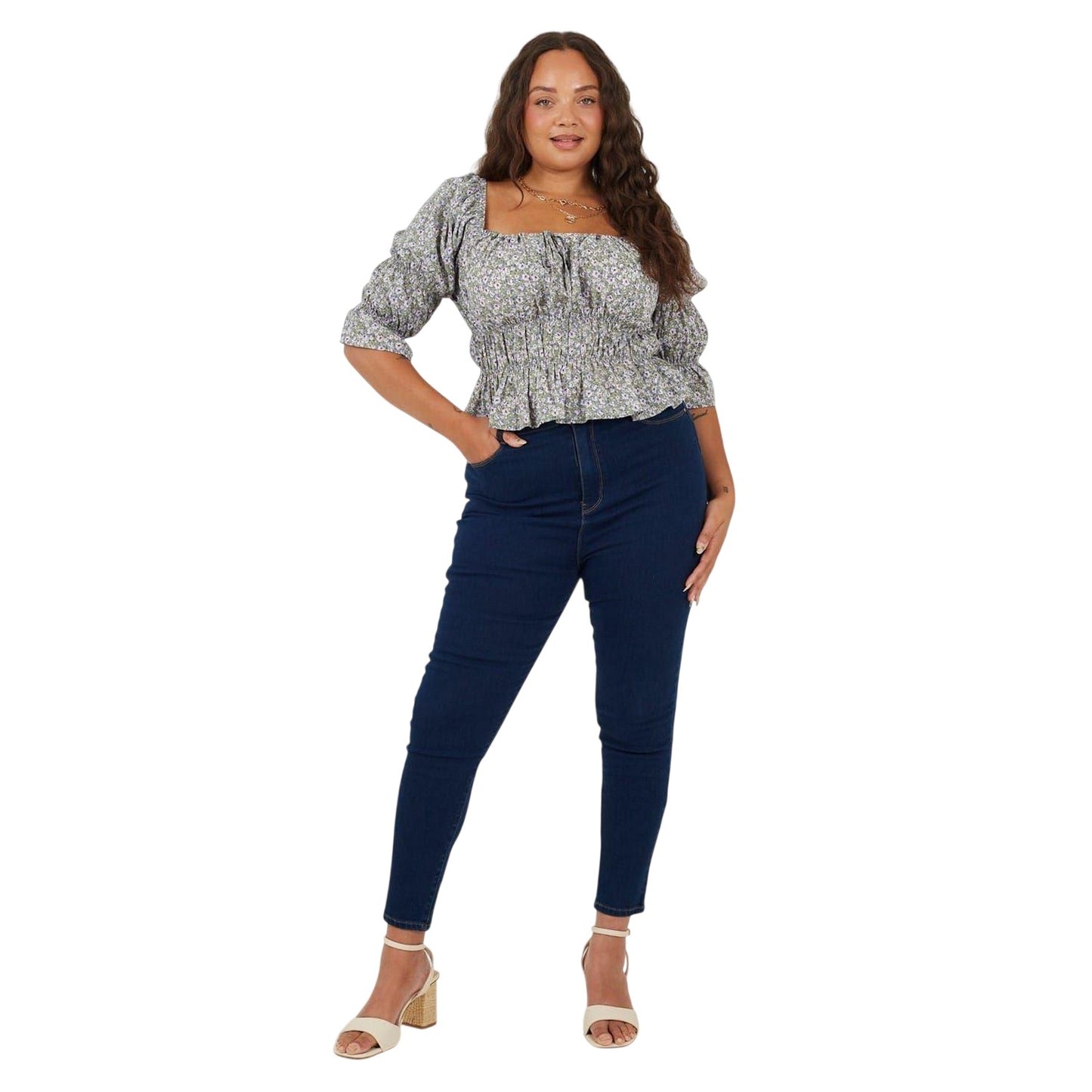 Light Blue - Lifestyle - Brave Soul Womens-Ladies High Rise Skinny Jeans