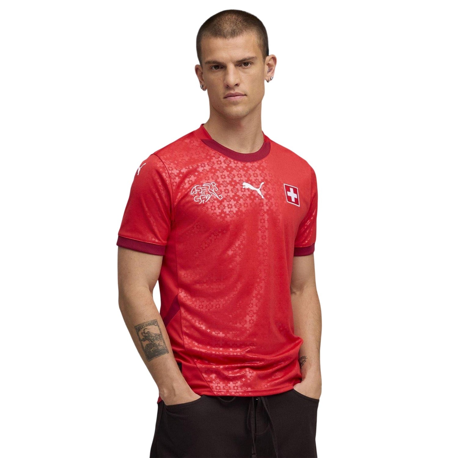 Red - Lifestyle - Switzerland Mens 2025 Puma Home Shirt