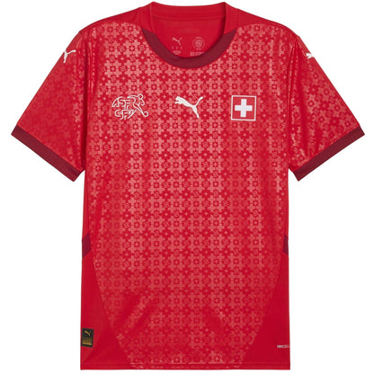 Red - Front - Switzerland Mens 2025 Puma Home Shirt