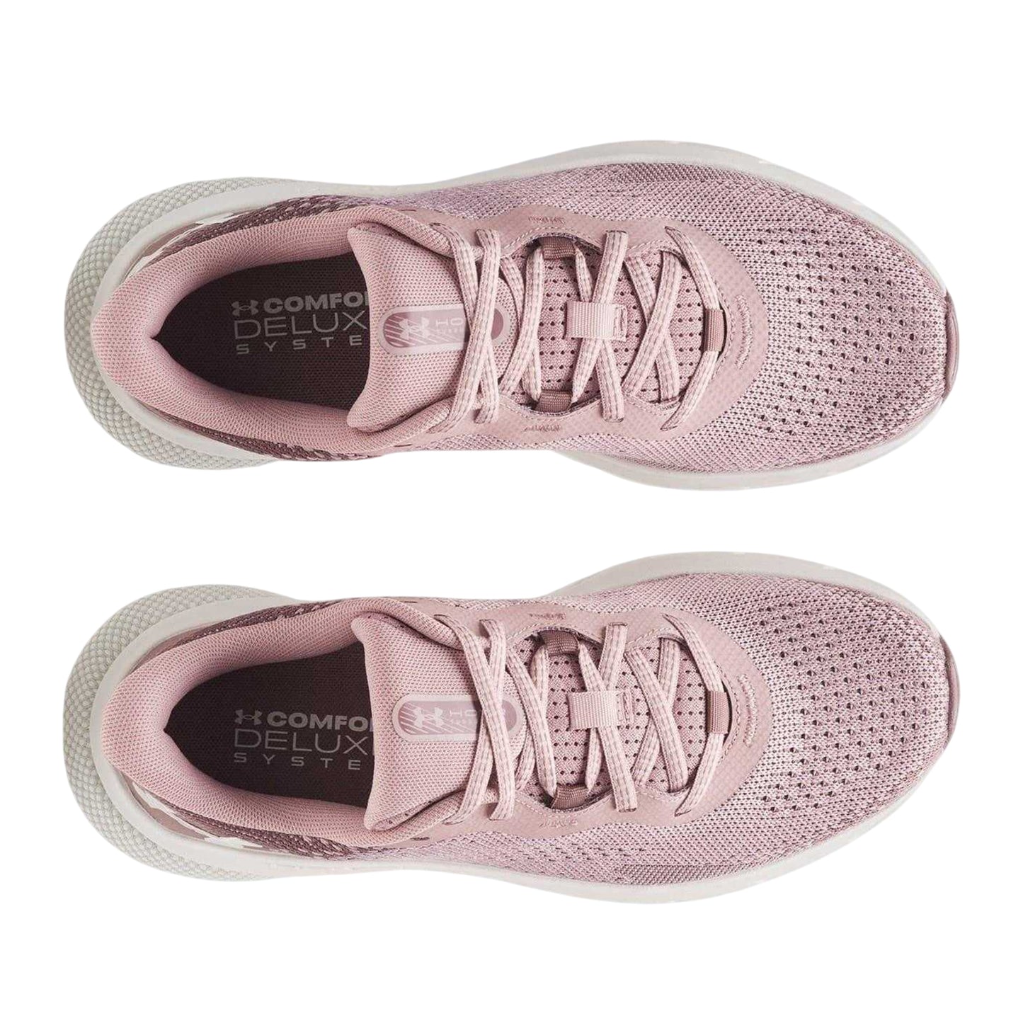 Pink - Side - Under Armour Womens-Ladies HOVR Turbulence Low Trainers