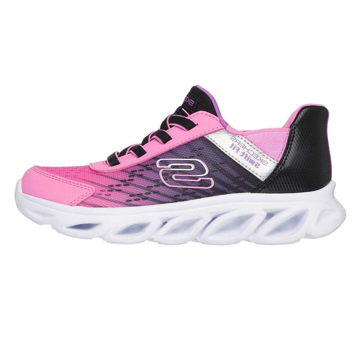 Pink - Back - Skechers Childrens-Kids Flex Glide Trainers