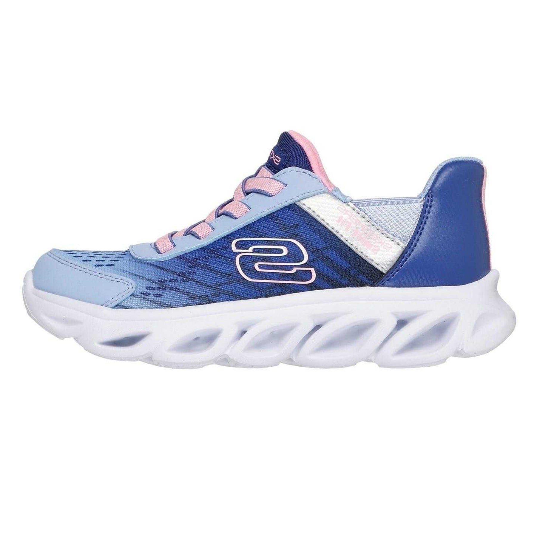 Navy - Back - Skechers Childrens-Kids Flex Glide Trainers
