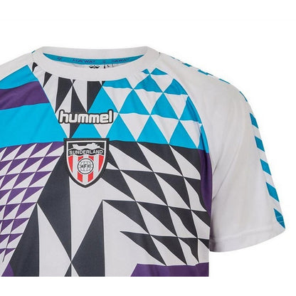 White-Blue - Side - Sunderland AFC Mens 1992-1993 Retro Football Shirt