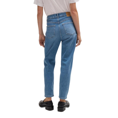 Bright Blue - Back - Boss Womens-Ladies Ruth Denim 5 Pockets Slim Jeans