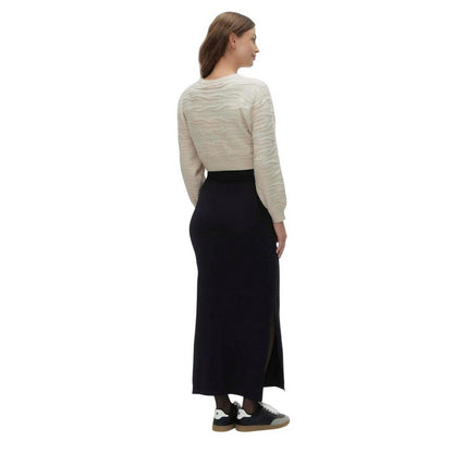Black - Back - Mamalicious Womens-Ladies Emma Plain Tube Skirt