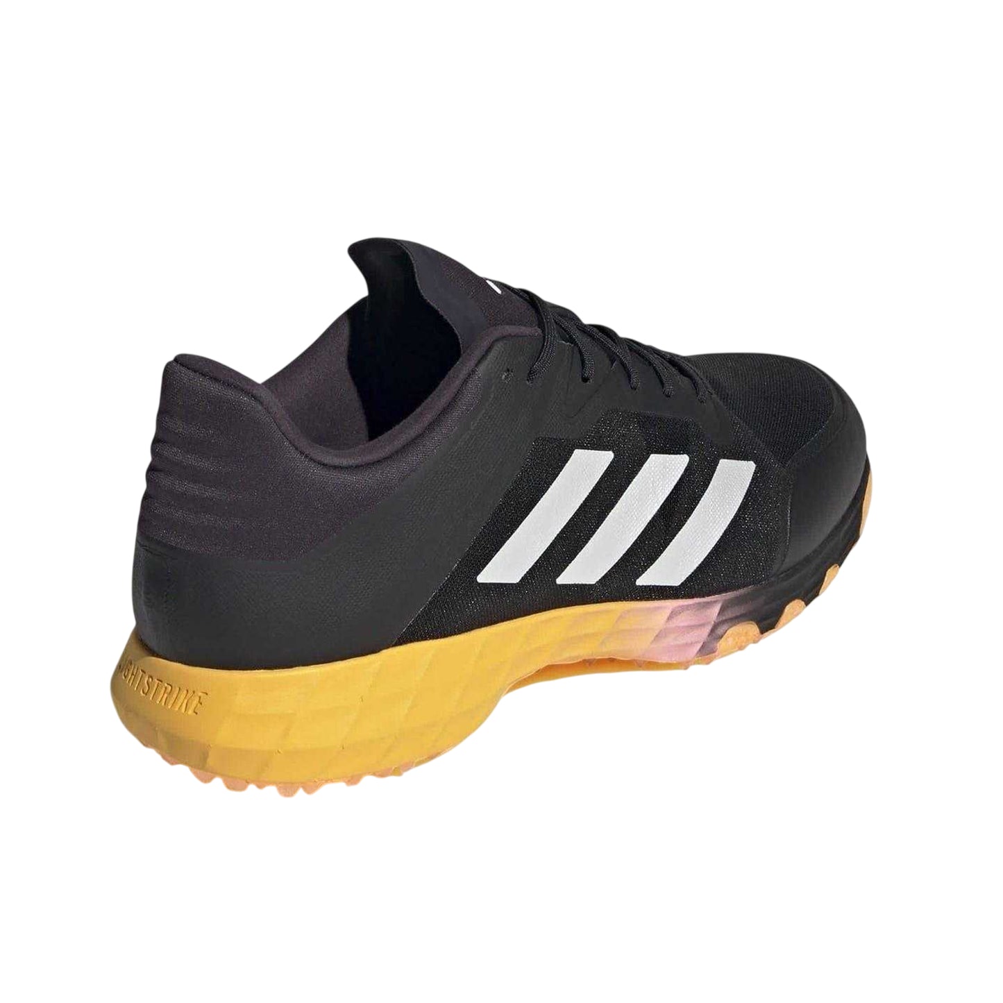 Core Black - Back - Adidas Childrens-Kids Lux 3 Stripes Low Cut Hockey Trainers