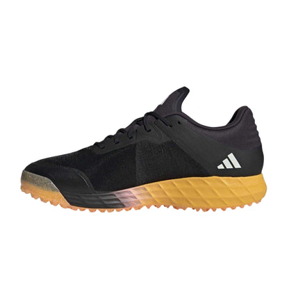 Core Black - Side - Adidas Childrens-Kids Lux 3 Stripes Low Cut Hockey Trainers