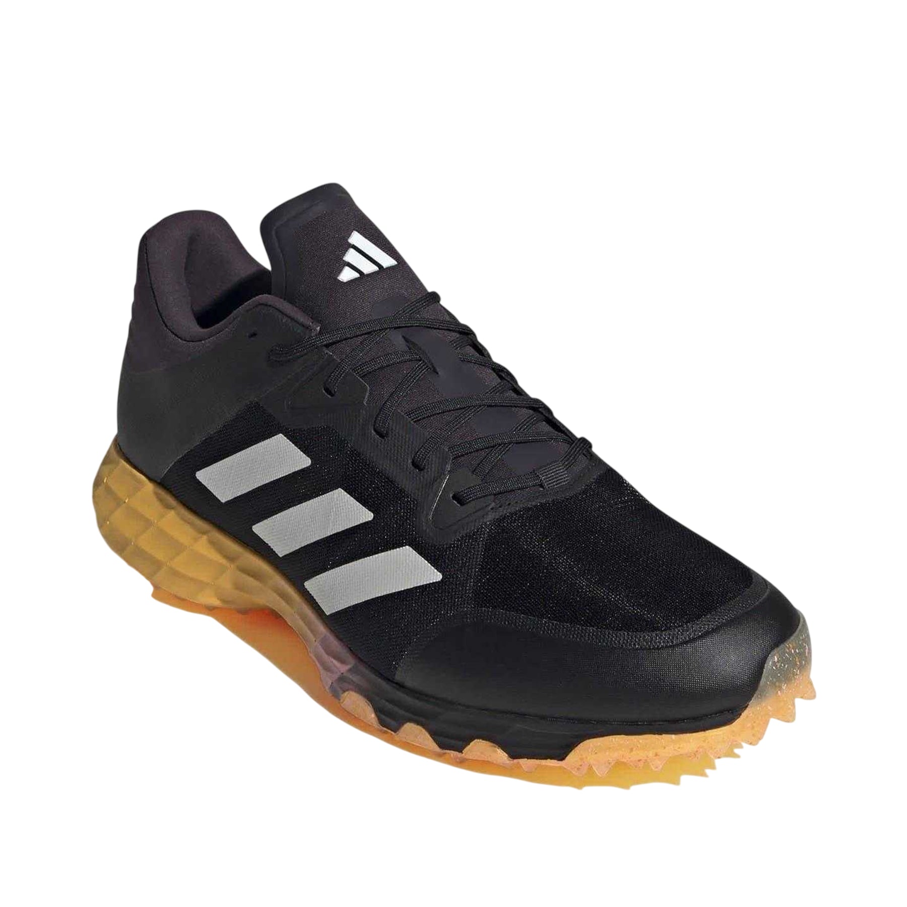 Core Black - Front - Adidas Childrens-Kids Lux 3 Stripes Low Cut Hockey Trainers
