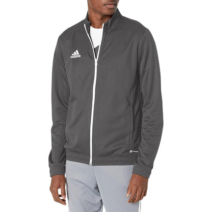 Grey - Side - Adidas Mens Entrada 22 Training Jacket