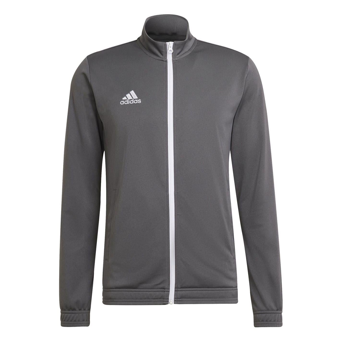 Grey - Front - Adidas Mens Entrada 22 Training Jacket