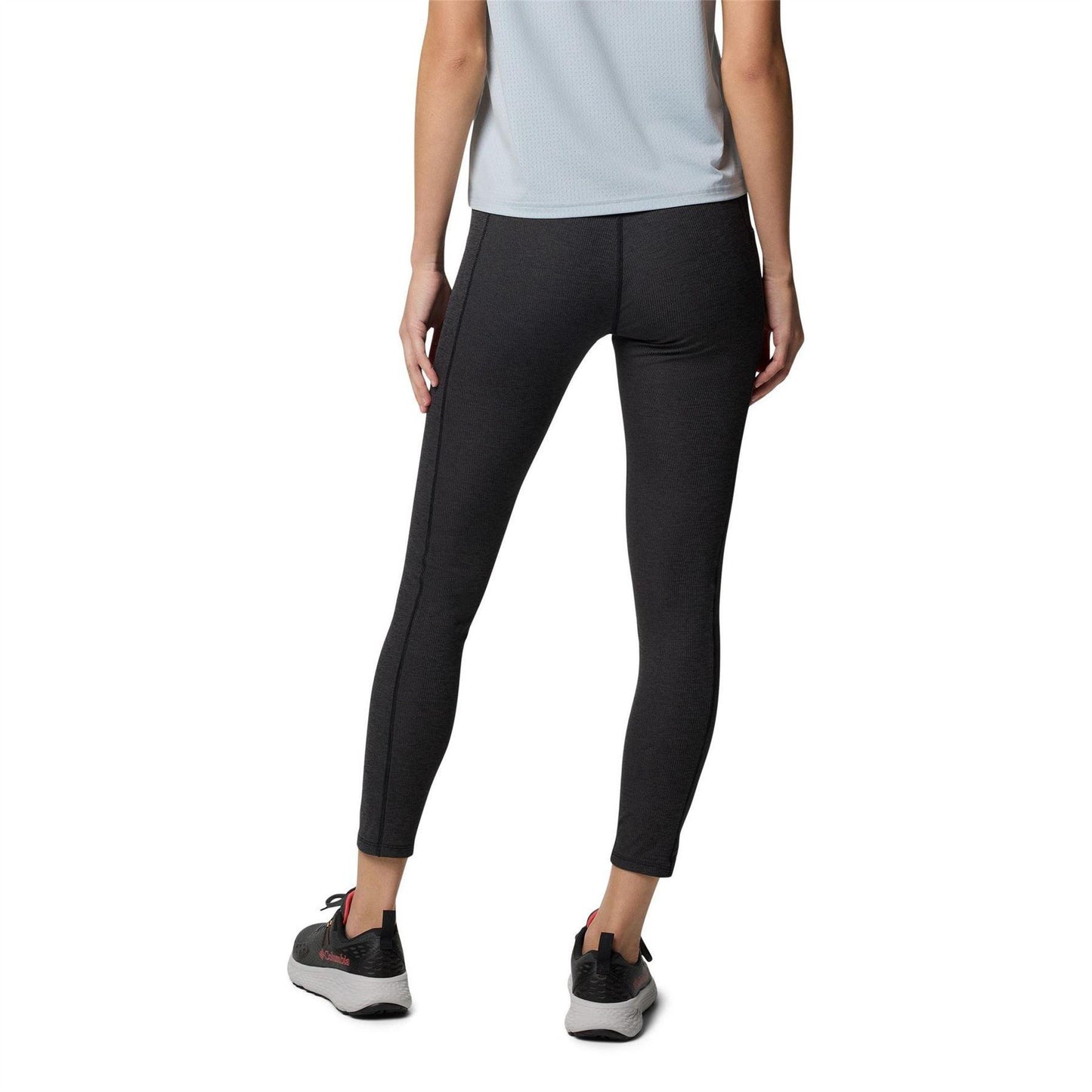 Black Heather - Back - Columbia Womens-Ladies Logo Fitted Leggings