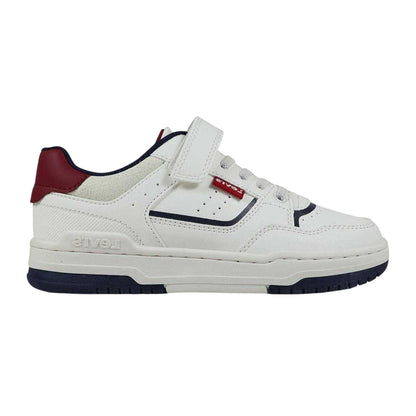 White-Navy - Lifestyle - Levis Childrens-Kids Trainers