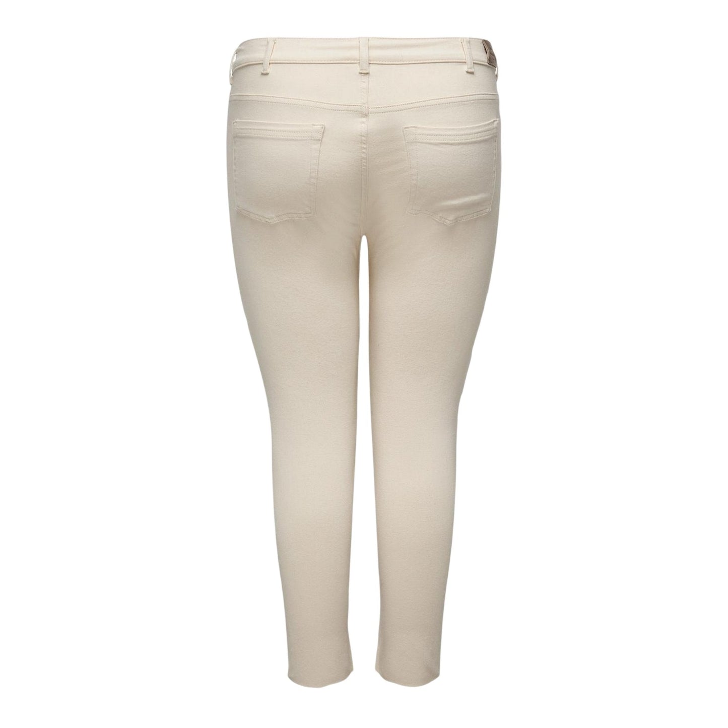 Ecru - Back - Only Womens-Ladies 5 Pockets Skinny Jeans