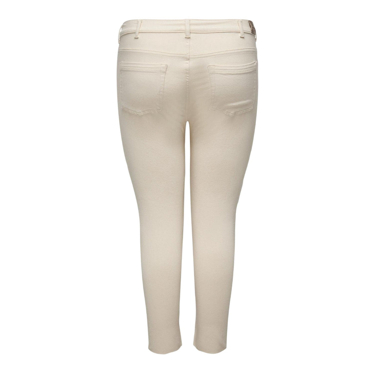 Ecru - Back - Only Womens-Ladies 5 Pockets Skinny Jeans