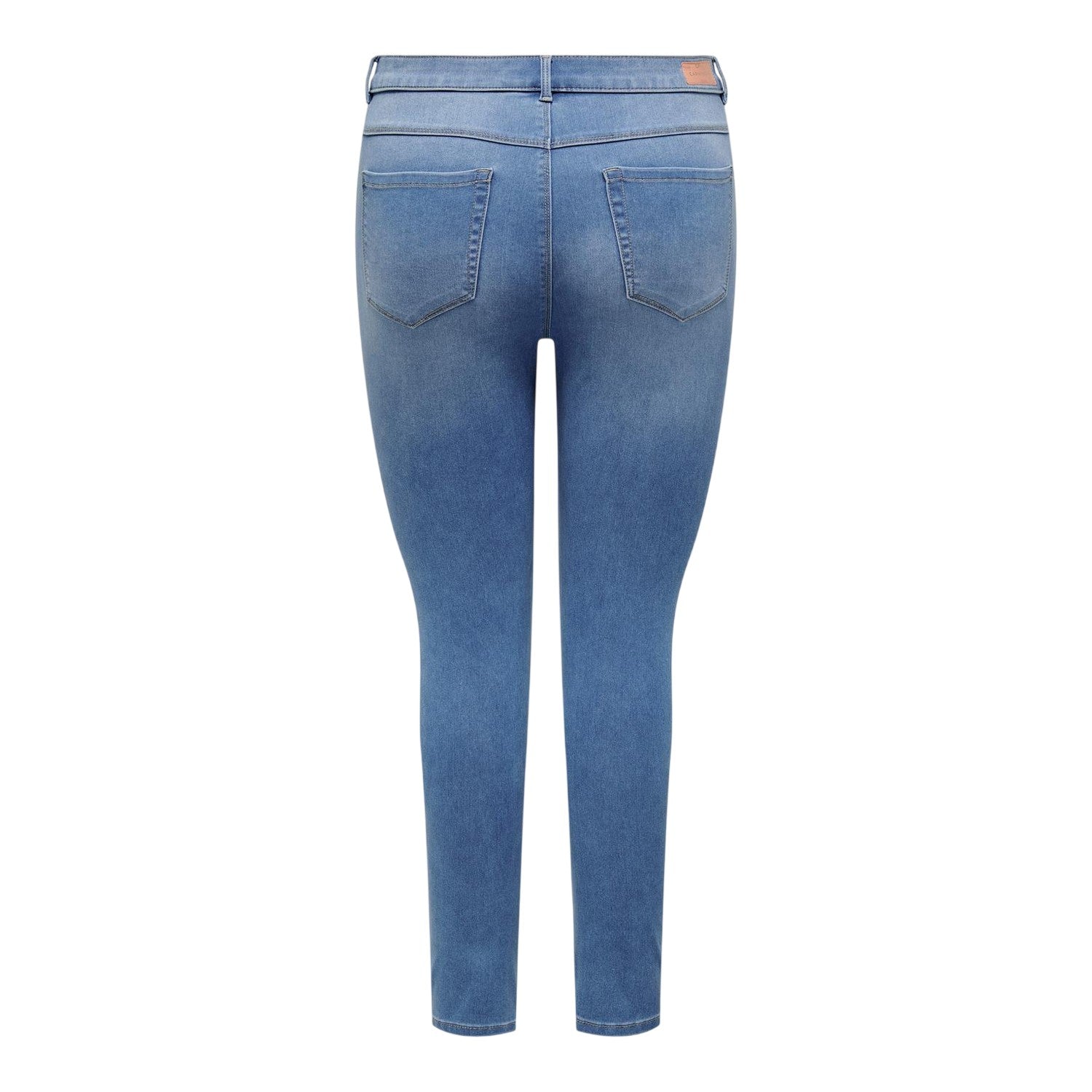Light Denim Blue - Back - Only Womens-Ladies 5 Pockets Skinny Jeans
