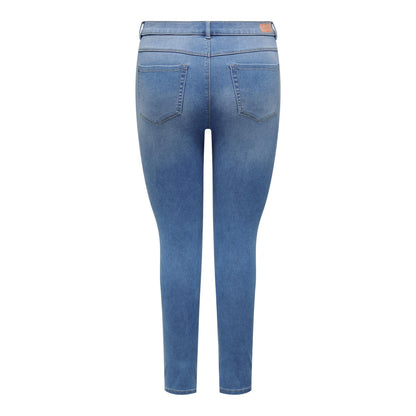 Light Denim Blue - Back - Only Womens-Ladies 5 Pockets Skinny Jeans
